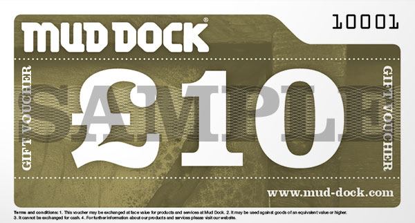 Mud Dock £10 gift voucher Mud Dock £10 gift voucher