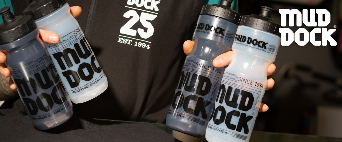 Mud Dock water bottles