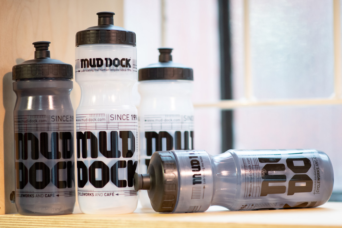 Mud Dock water bottles