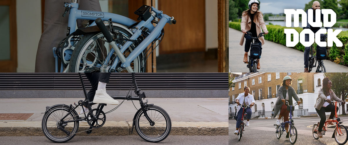 Brompton bikes at Mud Dock, Bristol