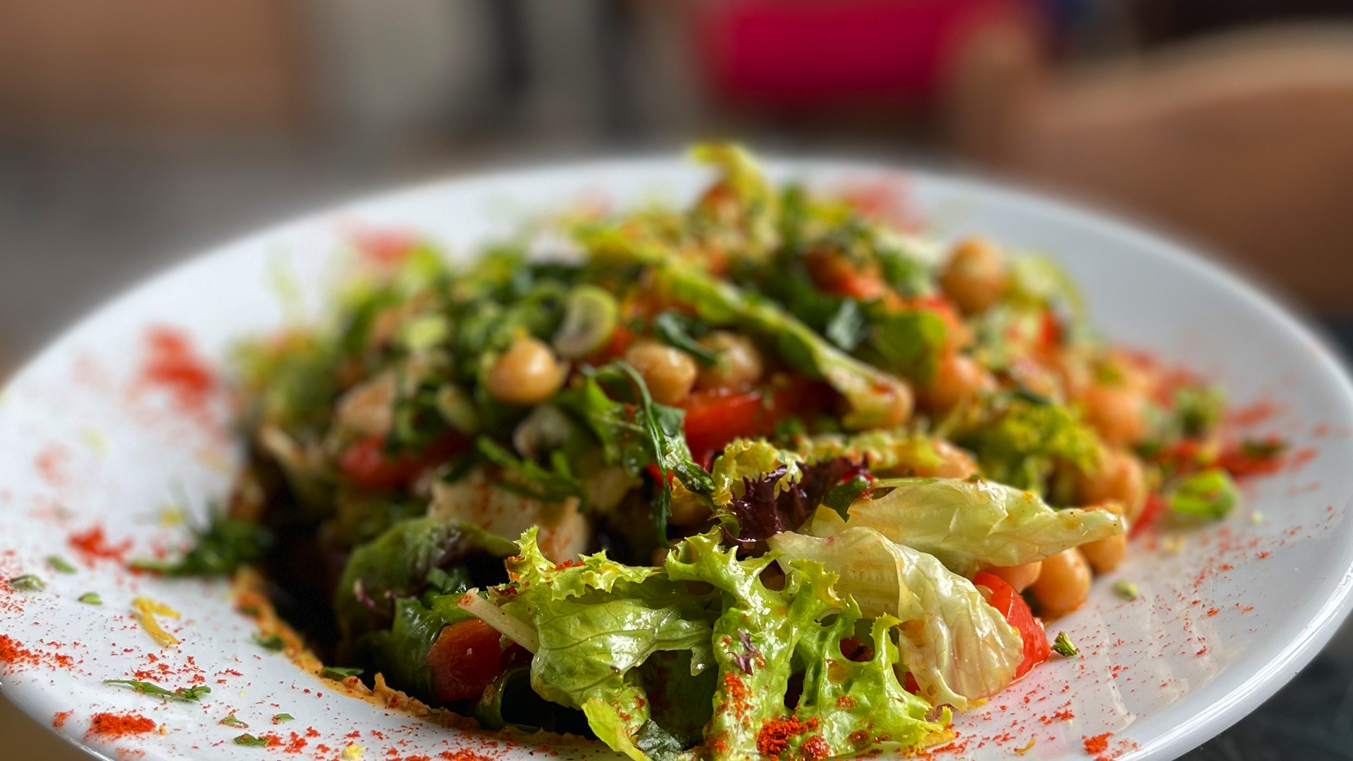 Chickpea Salad at Mud Dock Café in Bristol