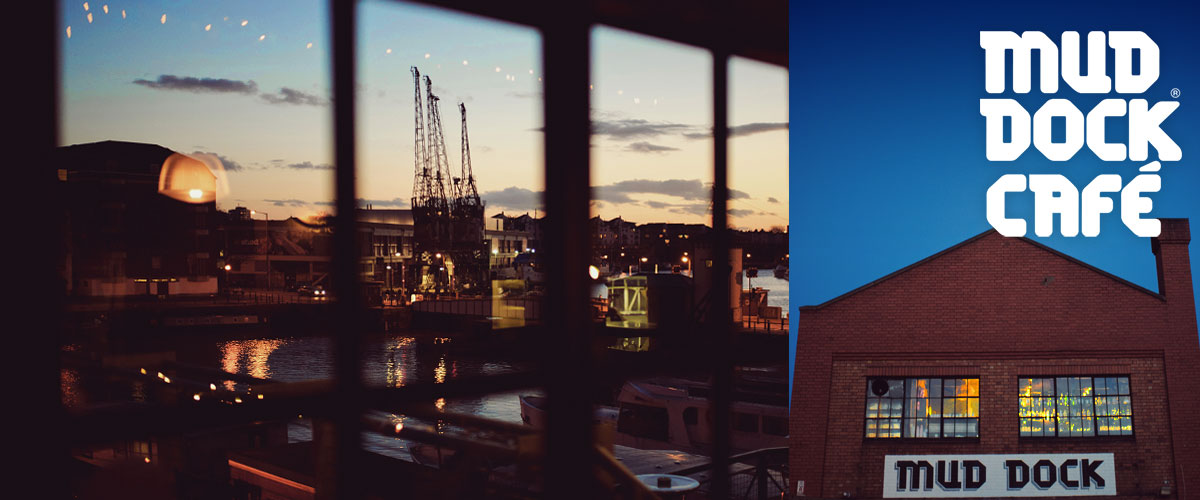 Mud Dock Café in the evening