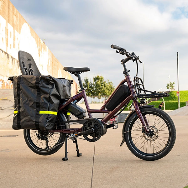 Tern Quick Haul with racks, panniers and child seat