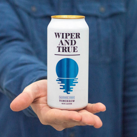 Tomorrow alcohol-free lager by Wiper and True